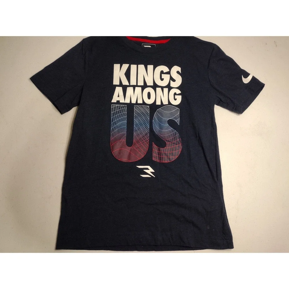 Nike Kings Among Us Navy Blue‎ Graphic T-Shirt Youth Medium M 10-12